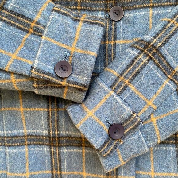 ALI GOLDEN $330 Blue Plaid Jacket - Picture 6 of 16